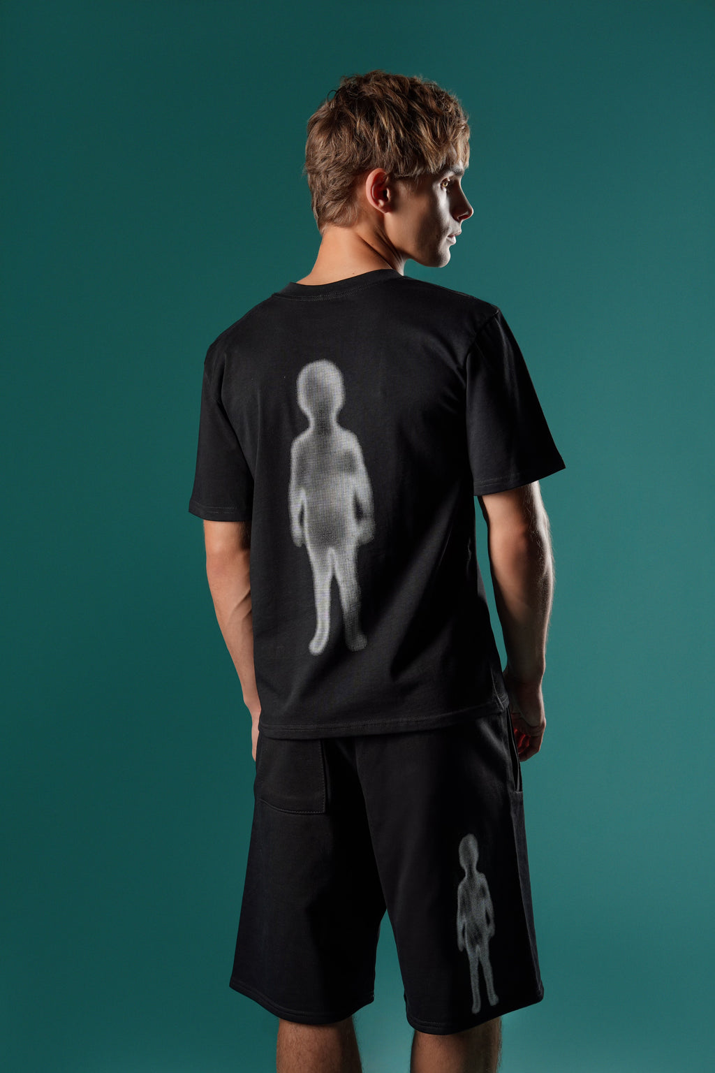 Shadow Figure Slim Tee - Black