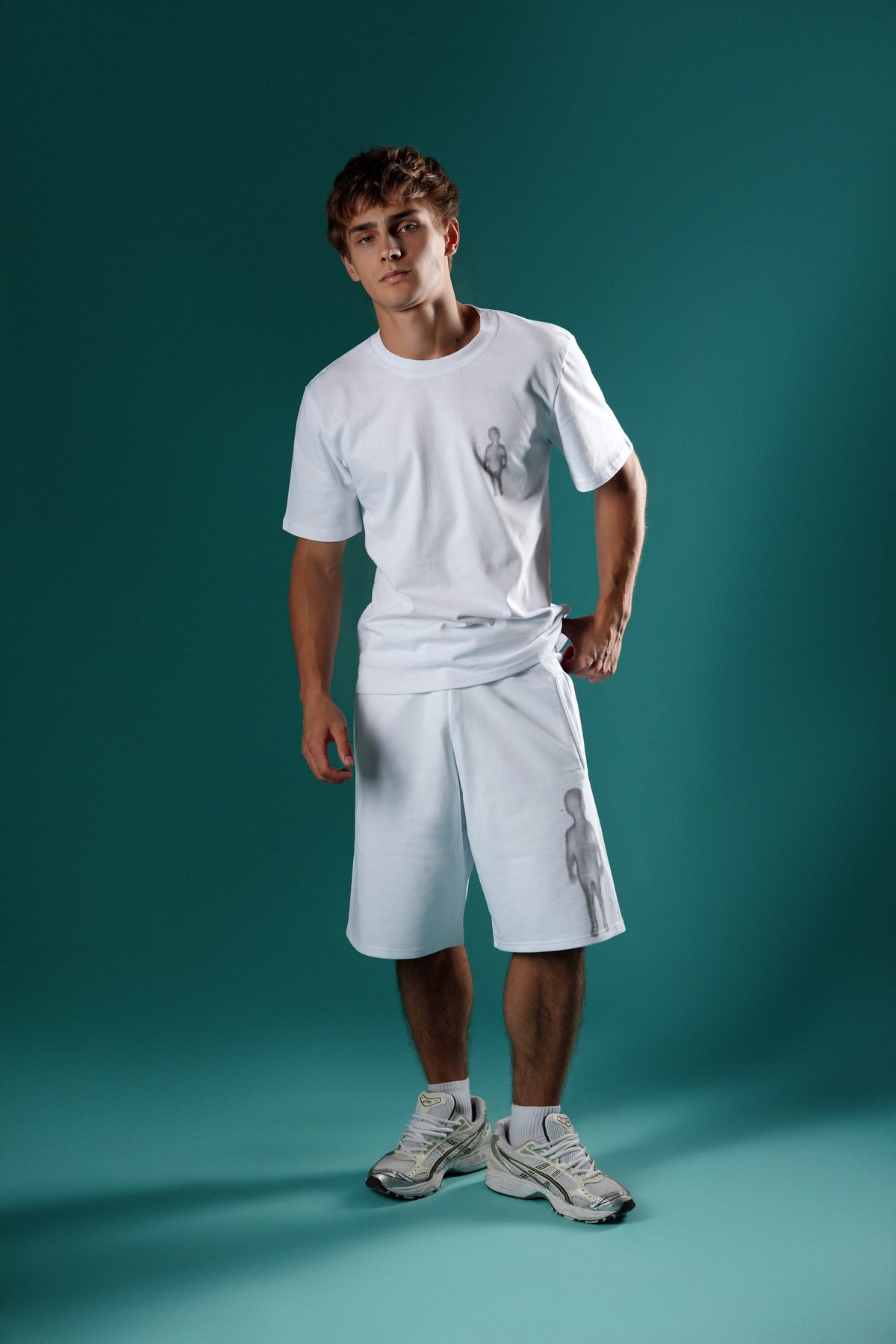 Shadow Figure Shorts - White