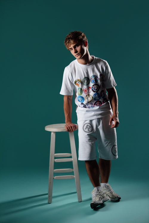 Circle Slim Tee - White