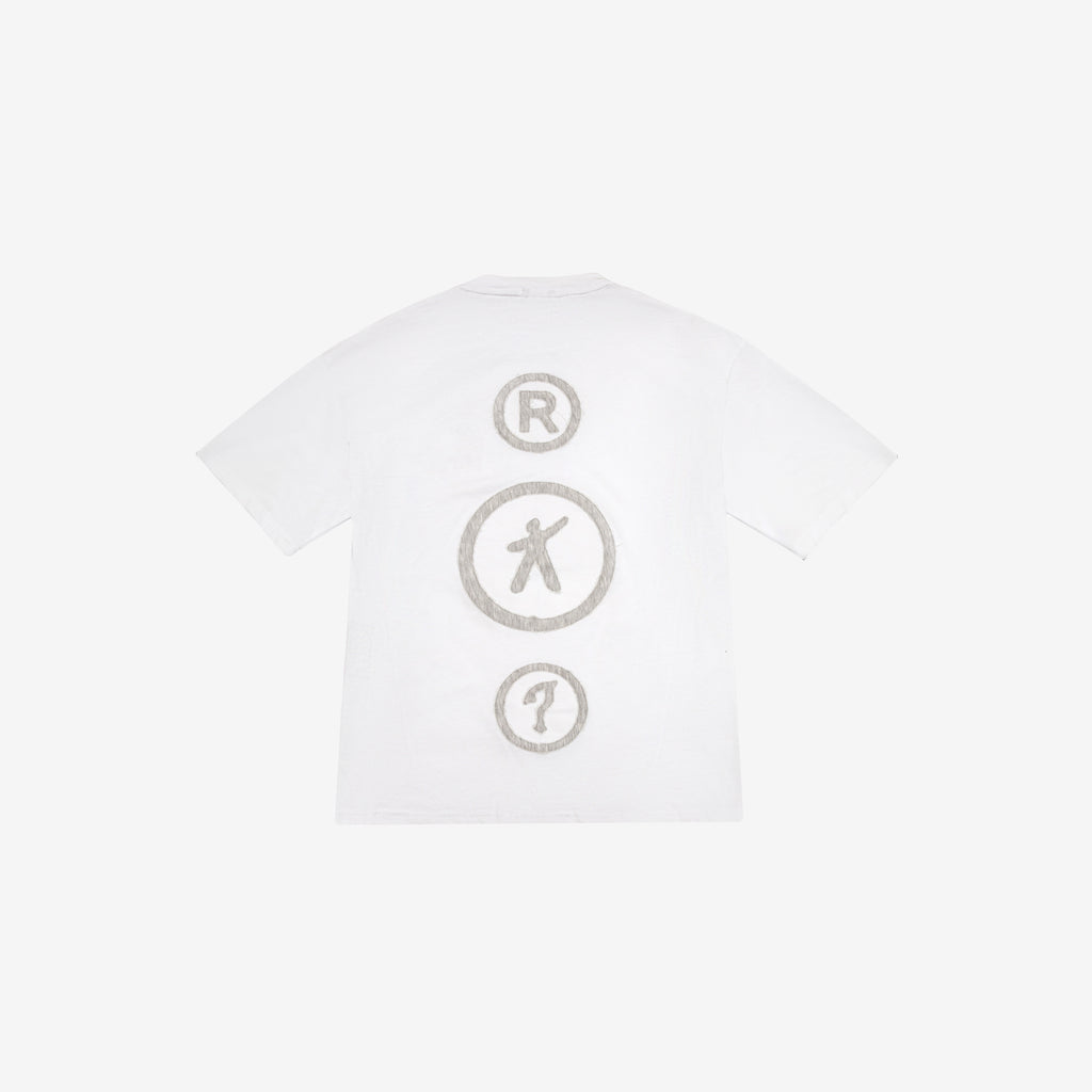 Patchwork Oversize Tee - White