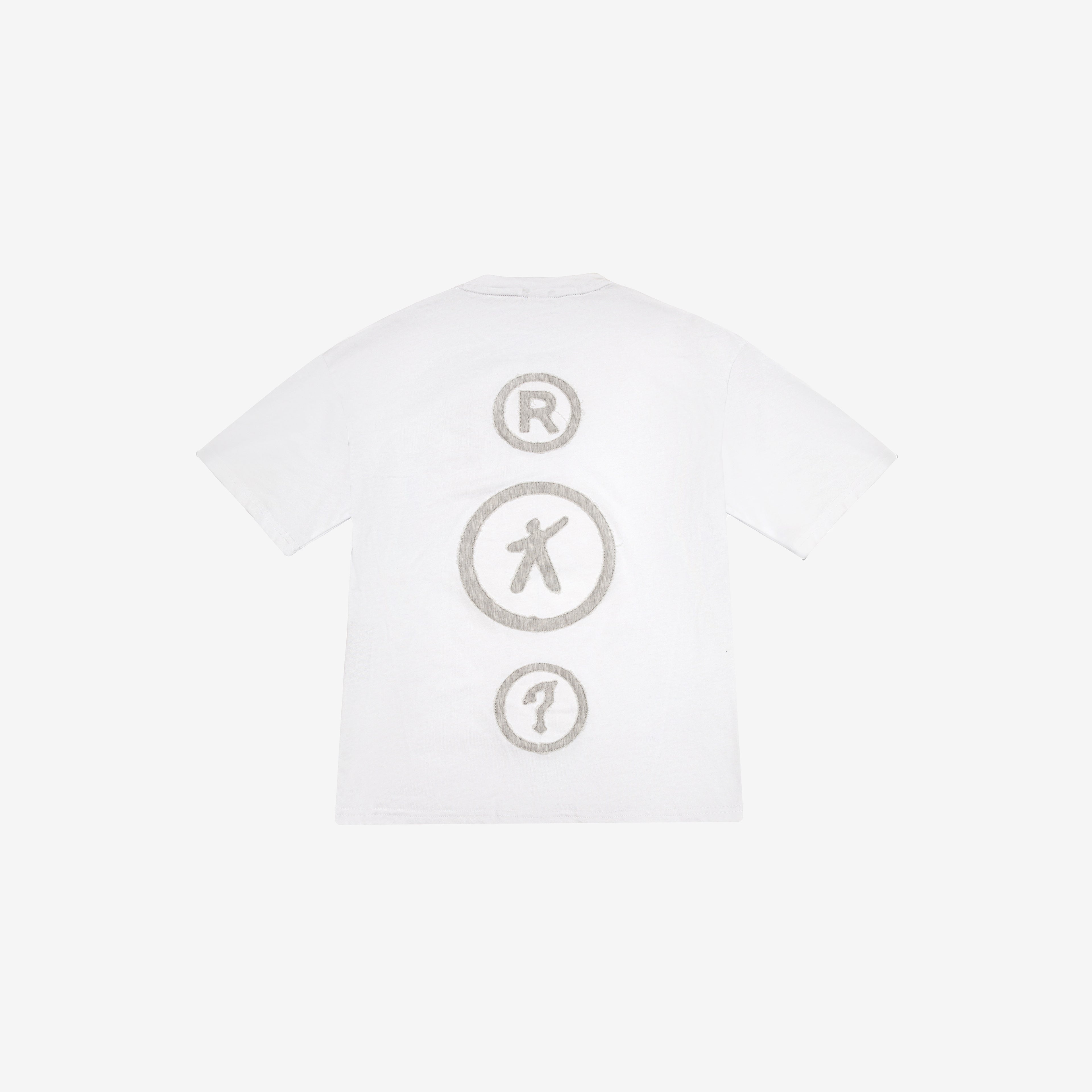 Patchwork Oversize Tee - White