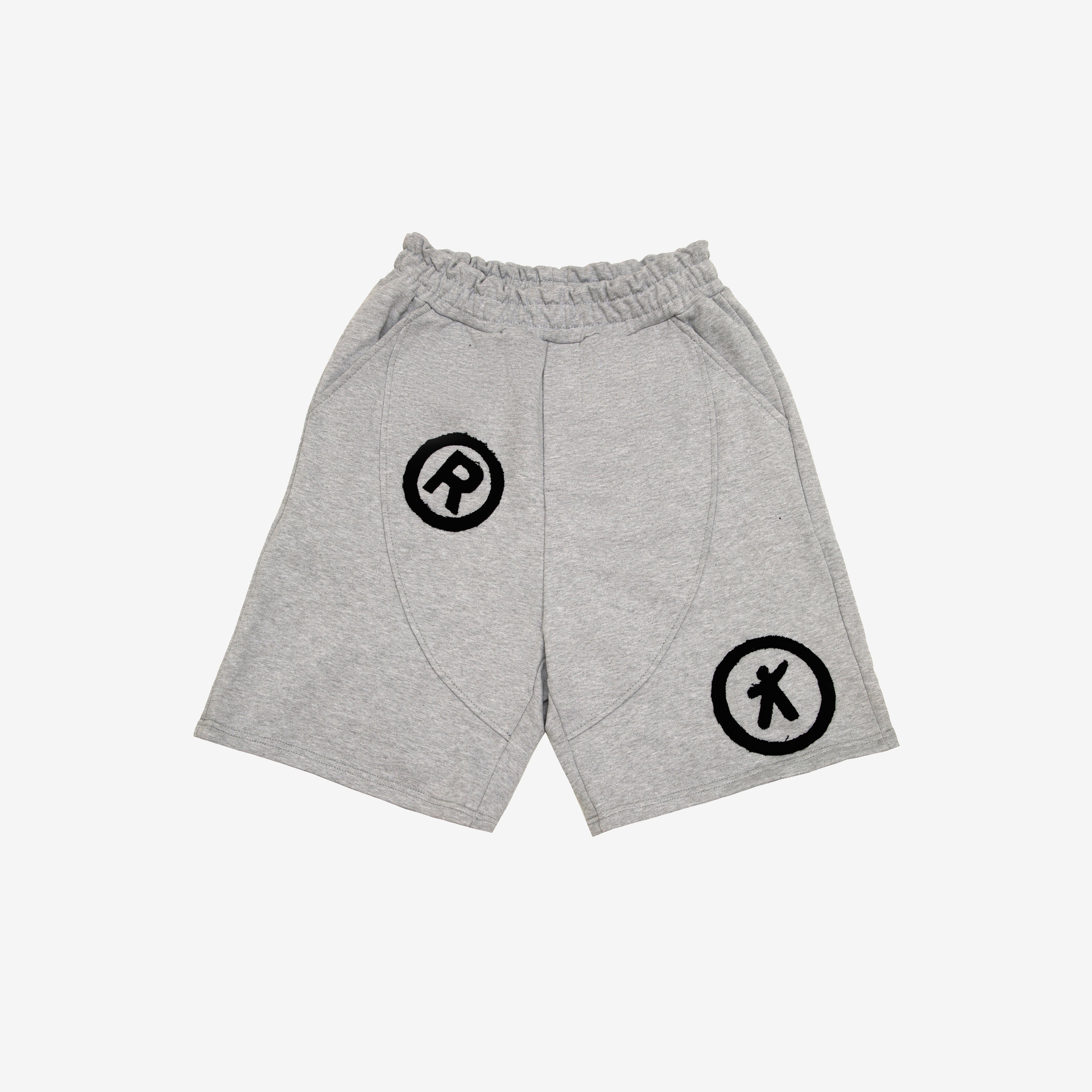 Patchwork Shorts - Gray
