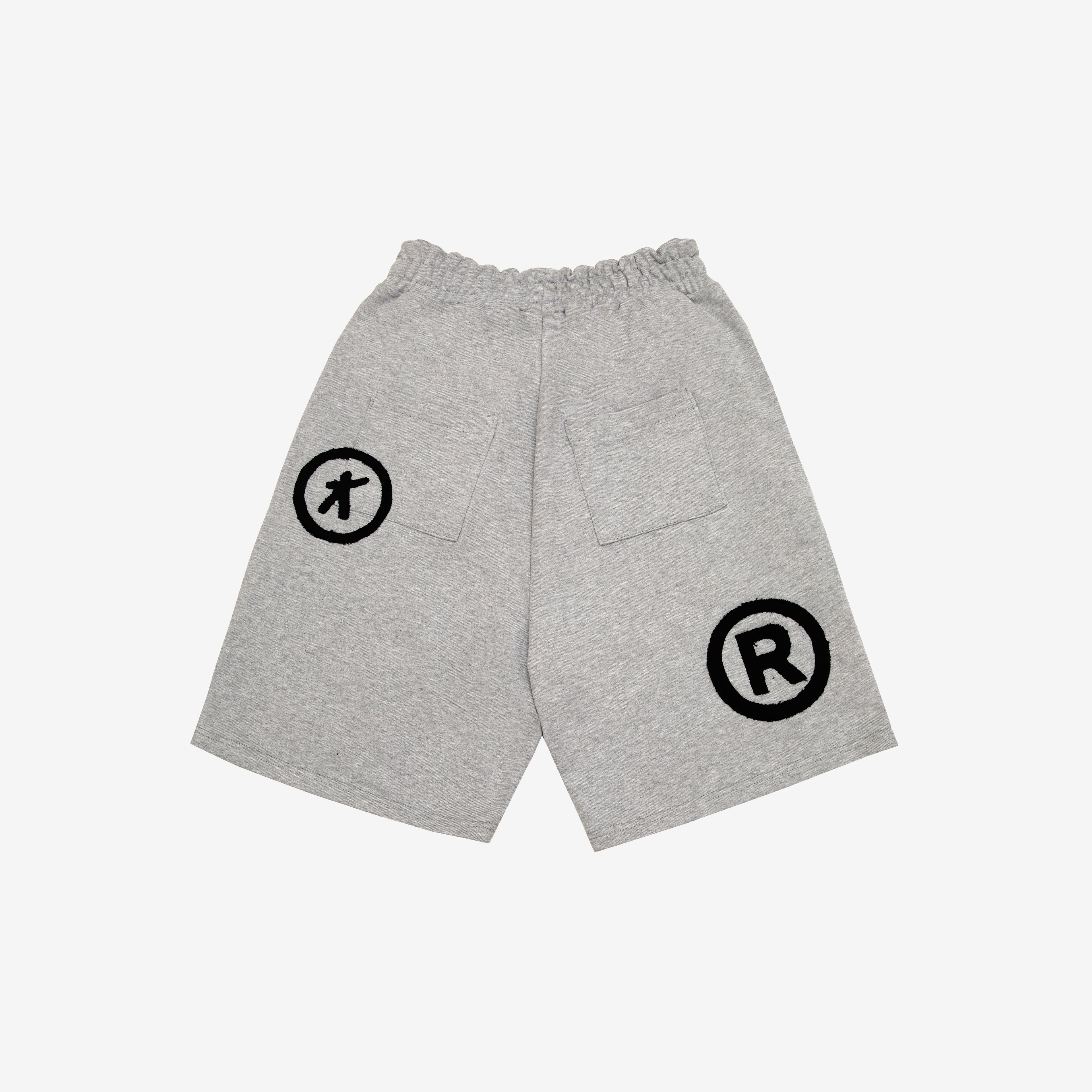 Patchwork Shorts - Gray