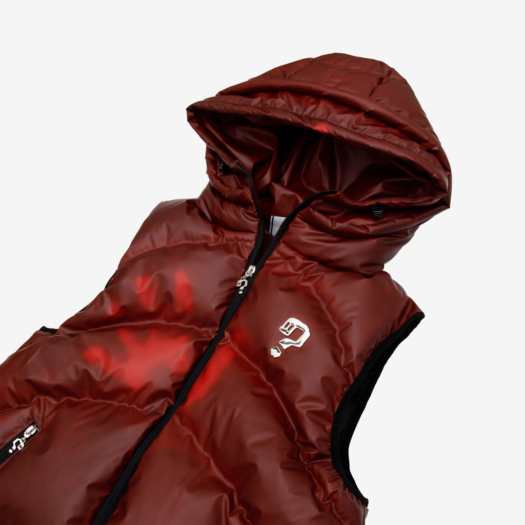 Puffer Vest - Thermochromic Red