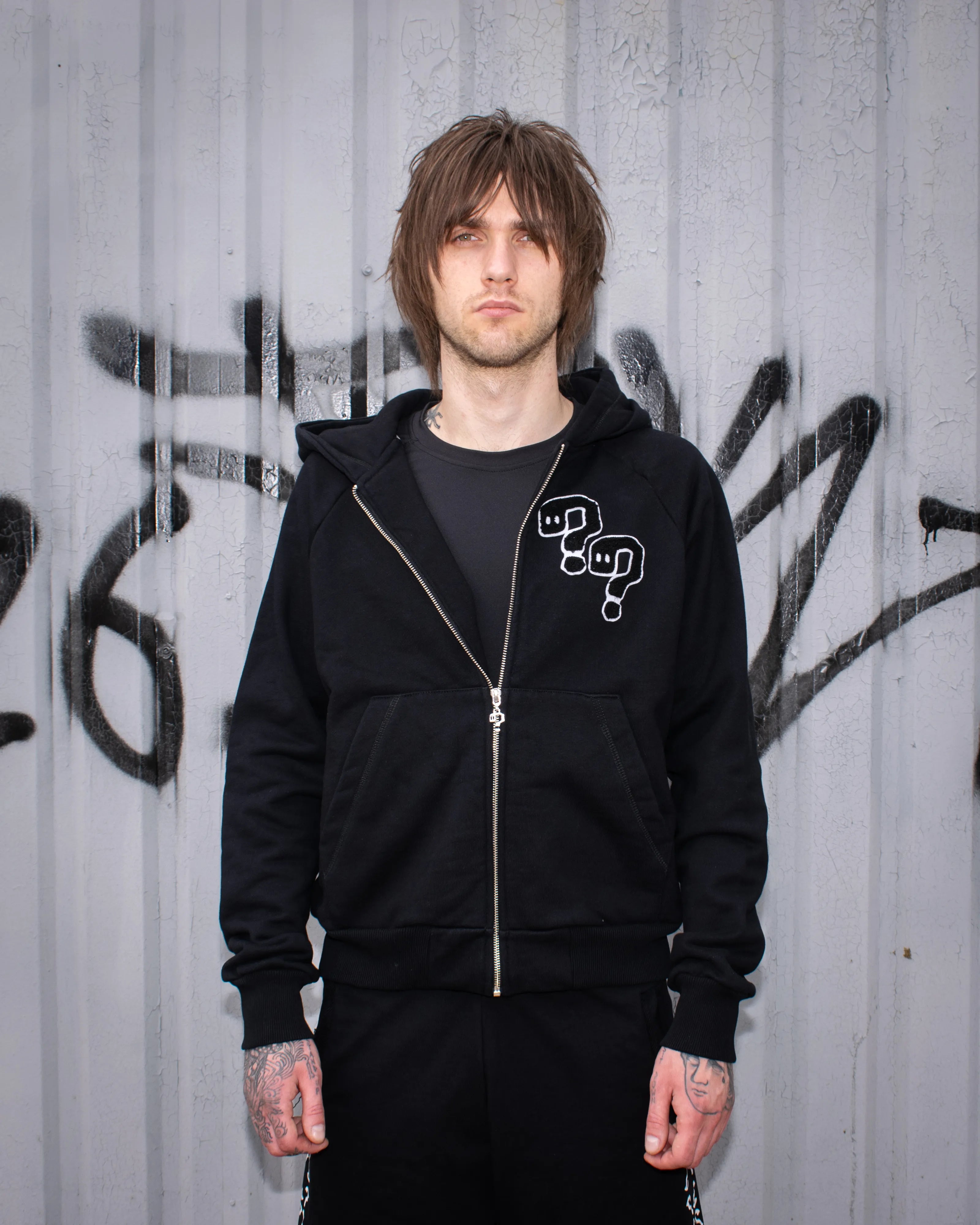 Zip Hoodie - Чорний