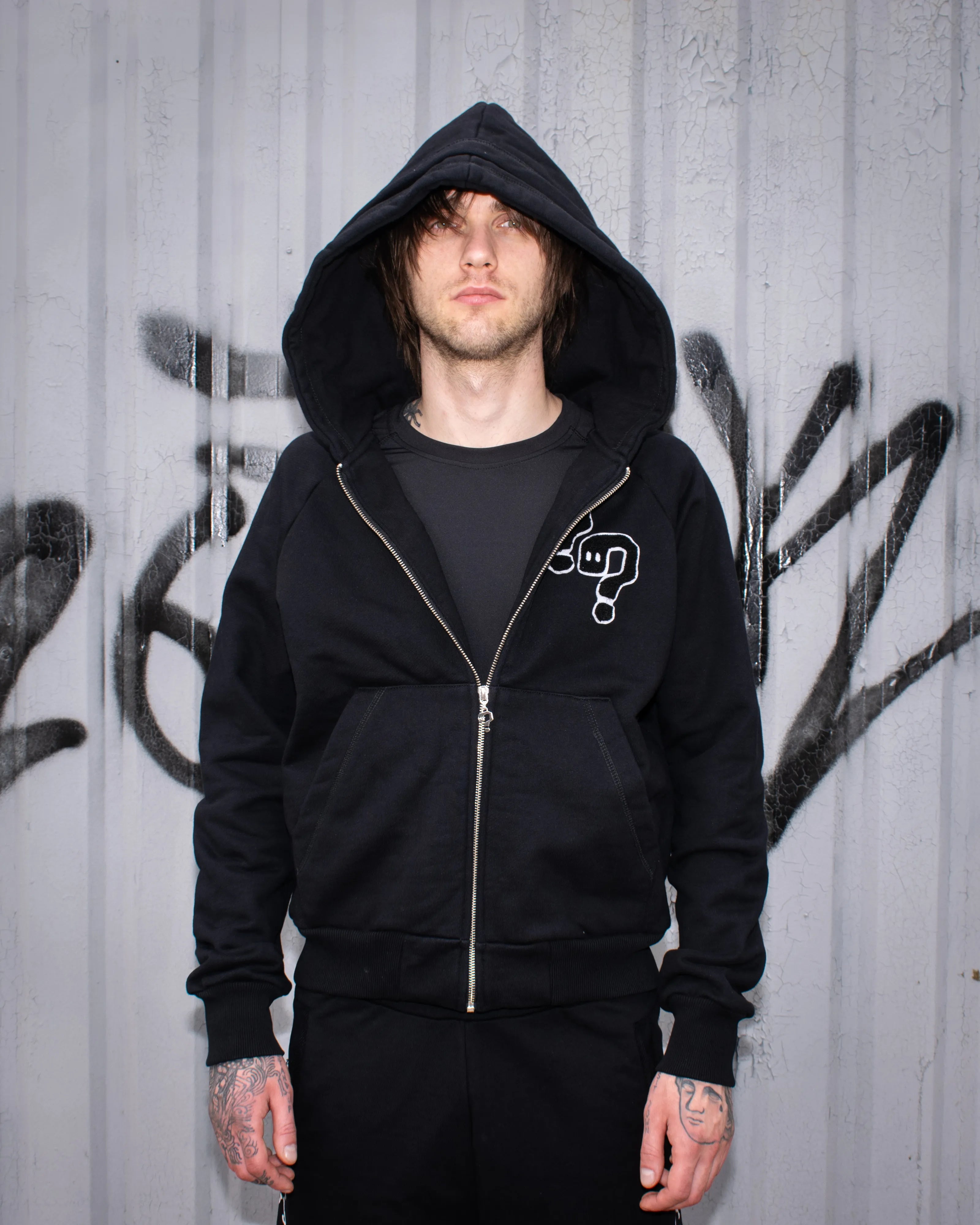 Zip Hoodie - Чорний