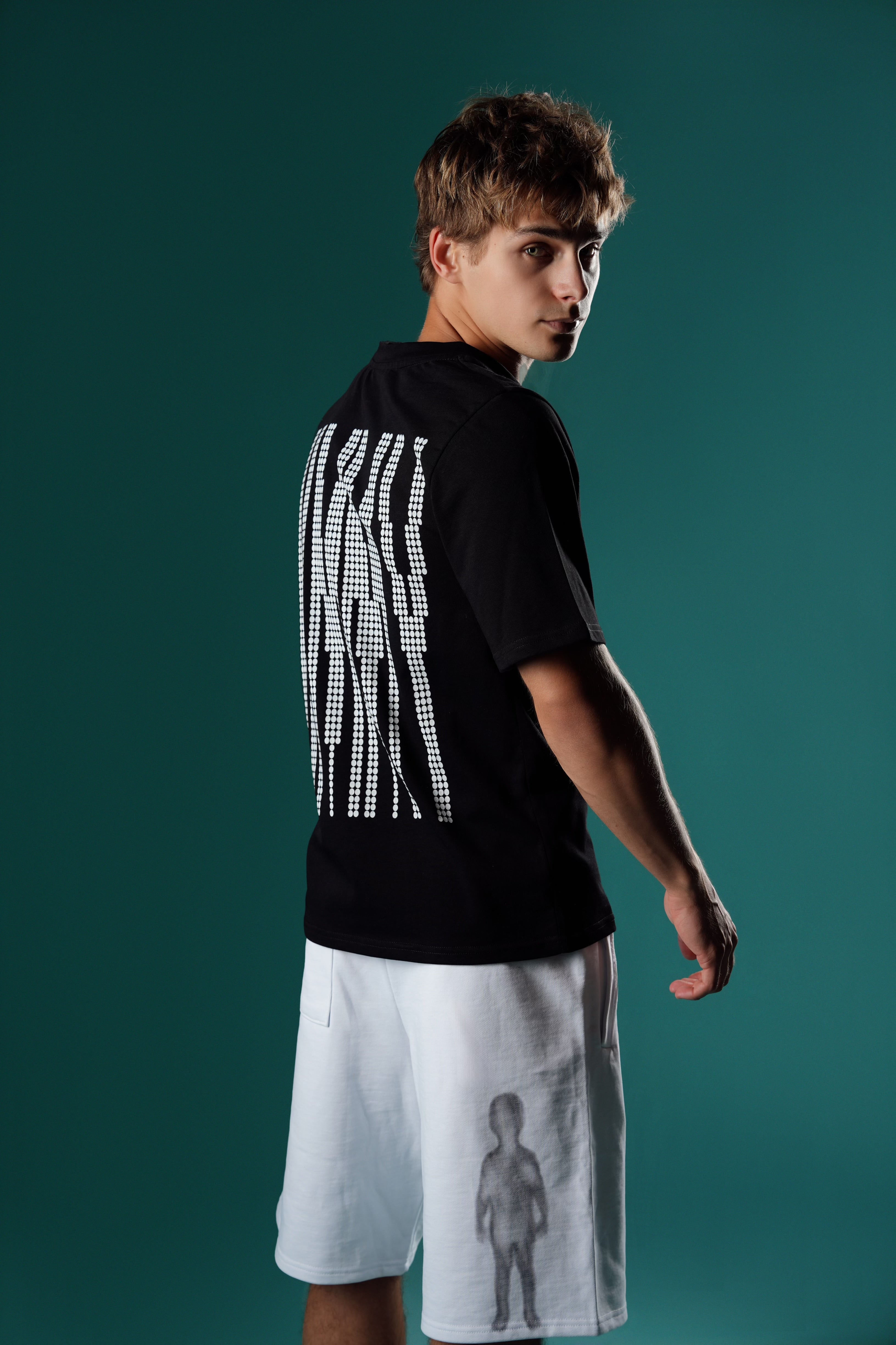 Dot Logo Slim Tee - Black