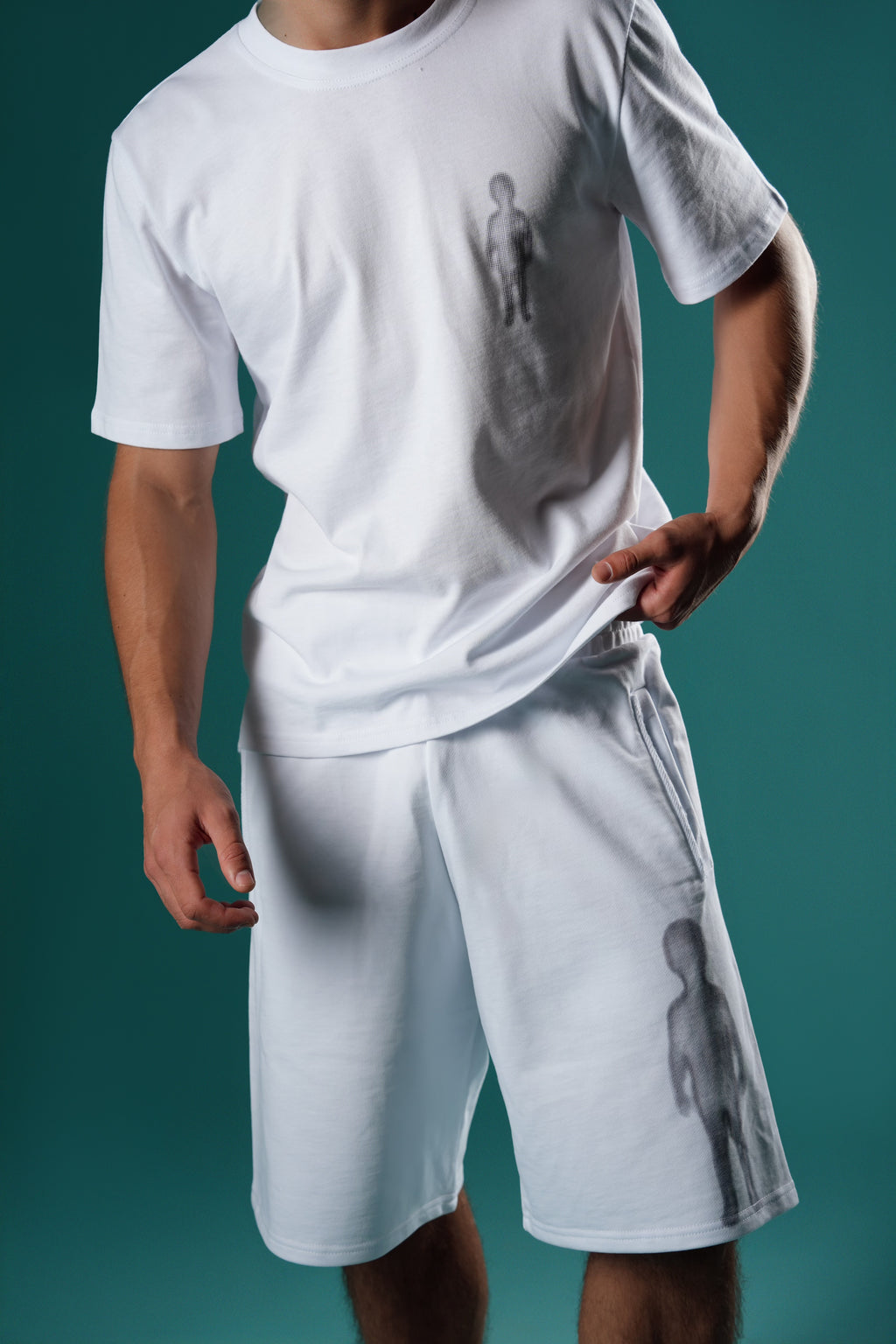 Shadow Figure Shorts - White