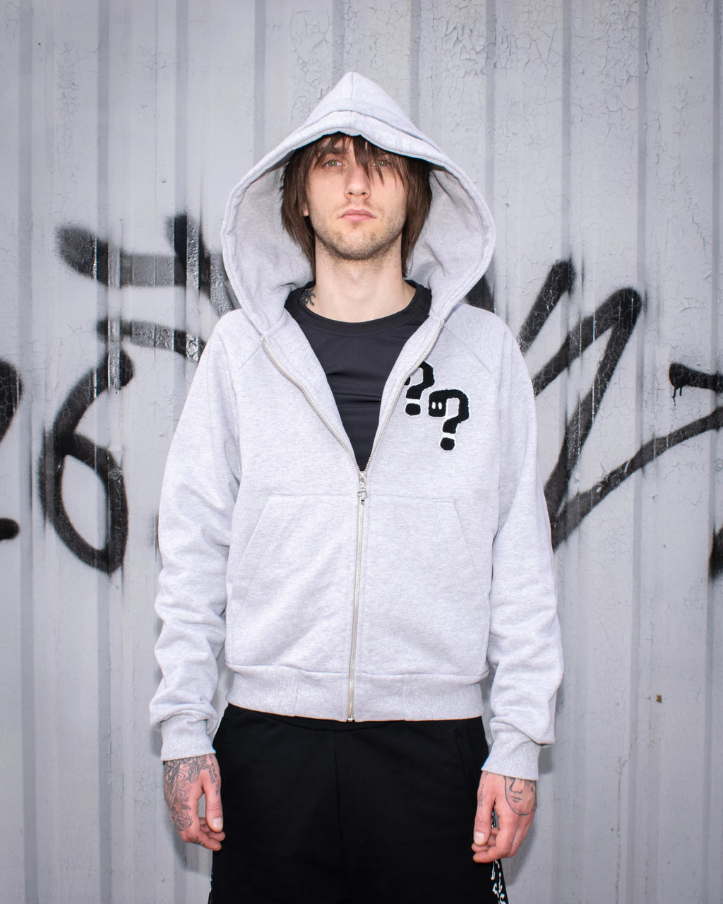 Zip Hoodie - Gray
