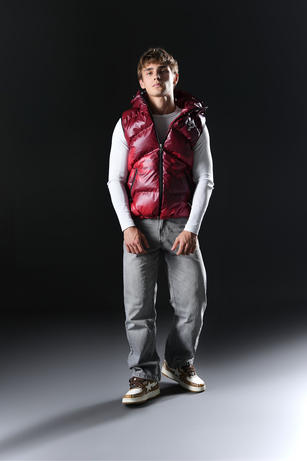 Puffer Vest - Thermochromic Red