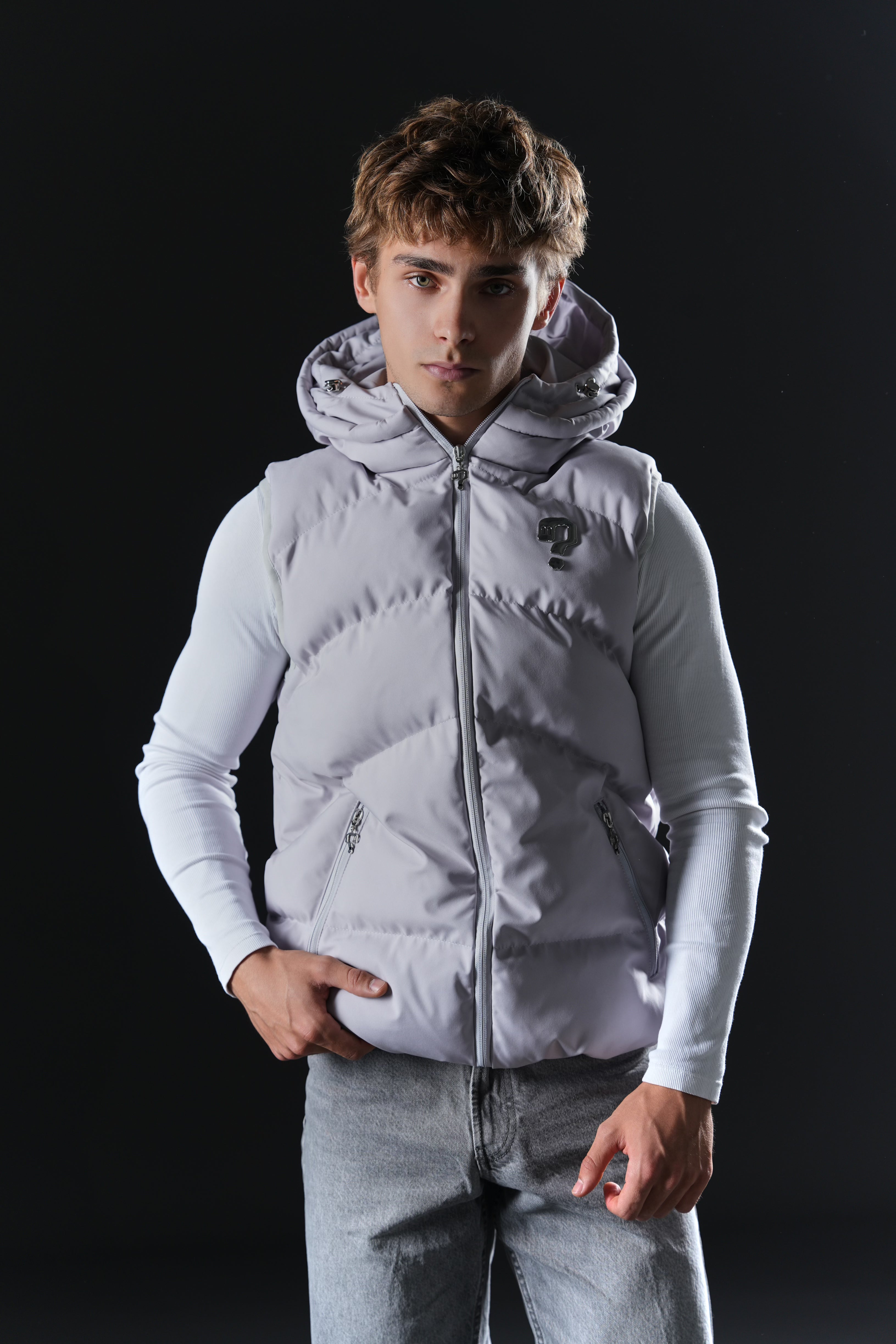 Puffer Vest - Platinum