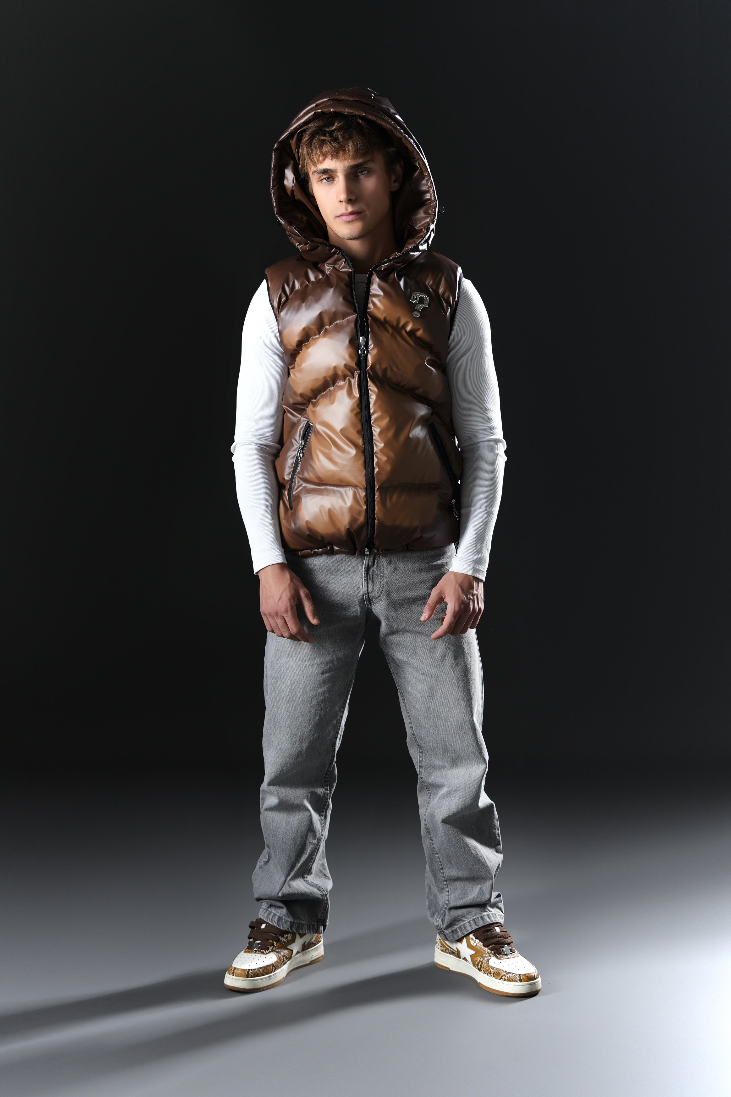 Puffer Vest - Thermochromic Brown