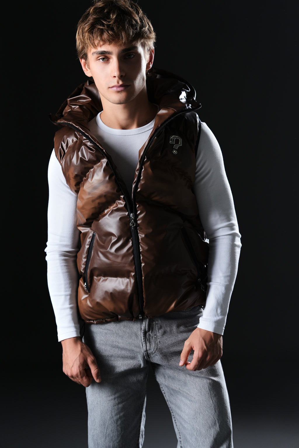 Puffer Vest - Thermochromic Brown