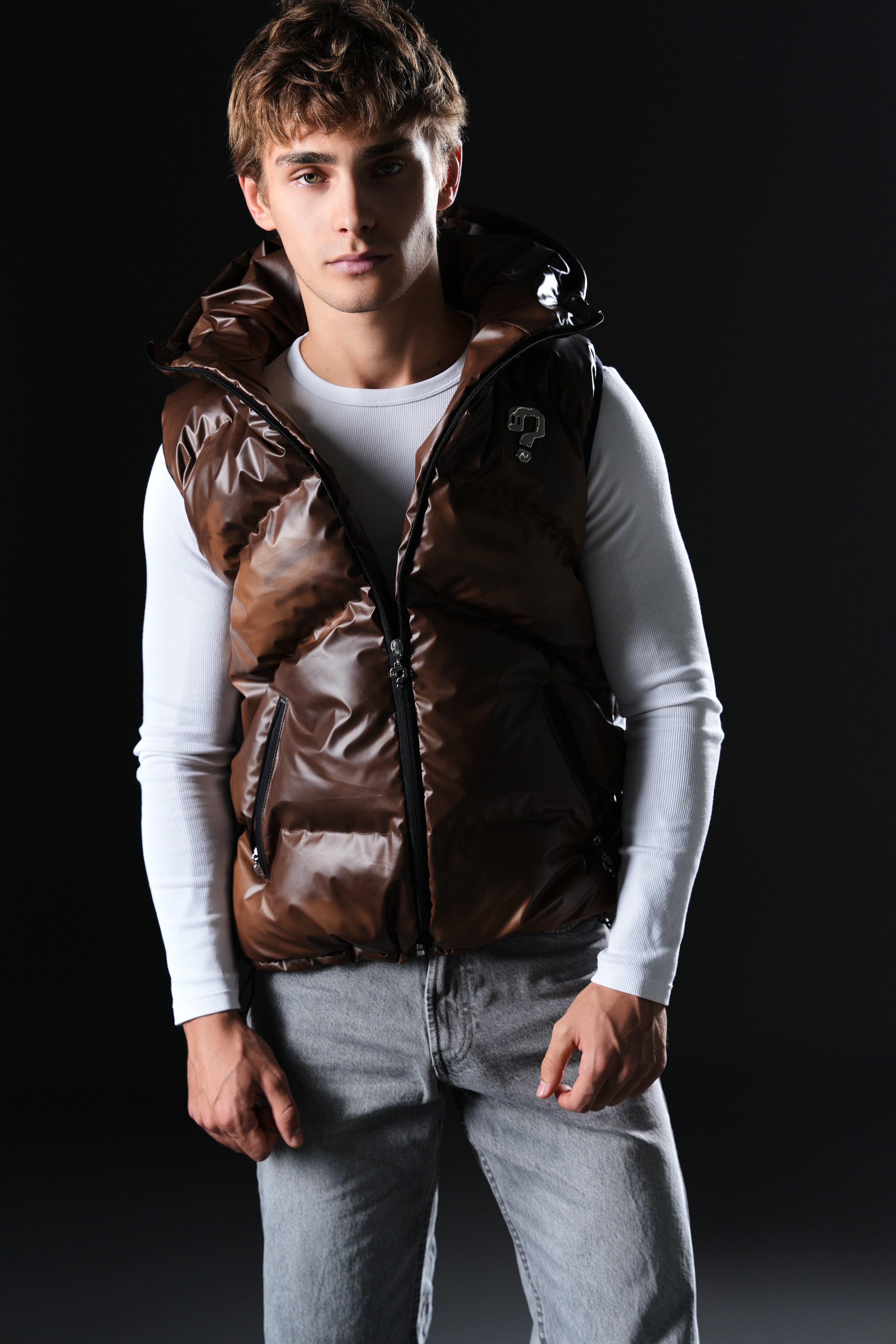 Puffer Vest - Thermochromic Brown