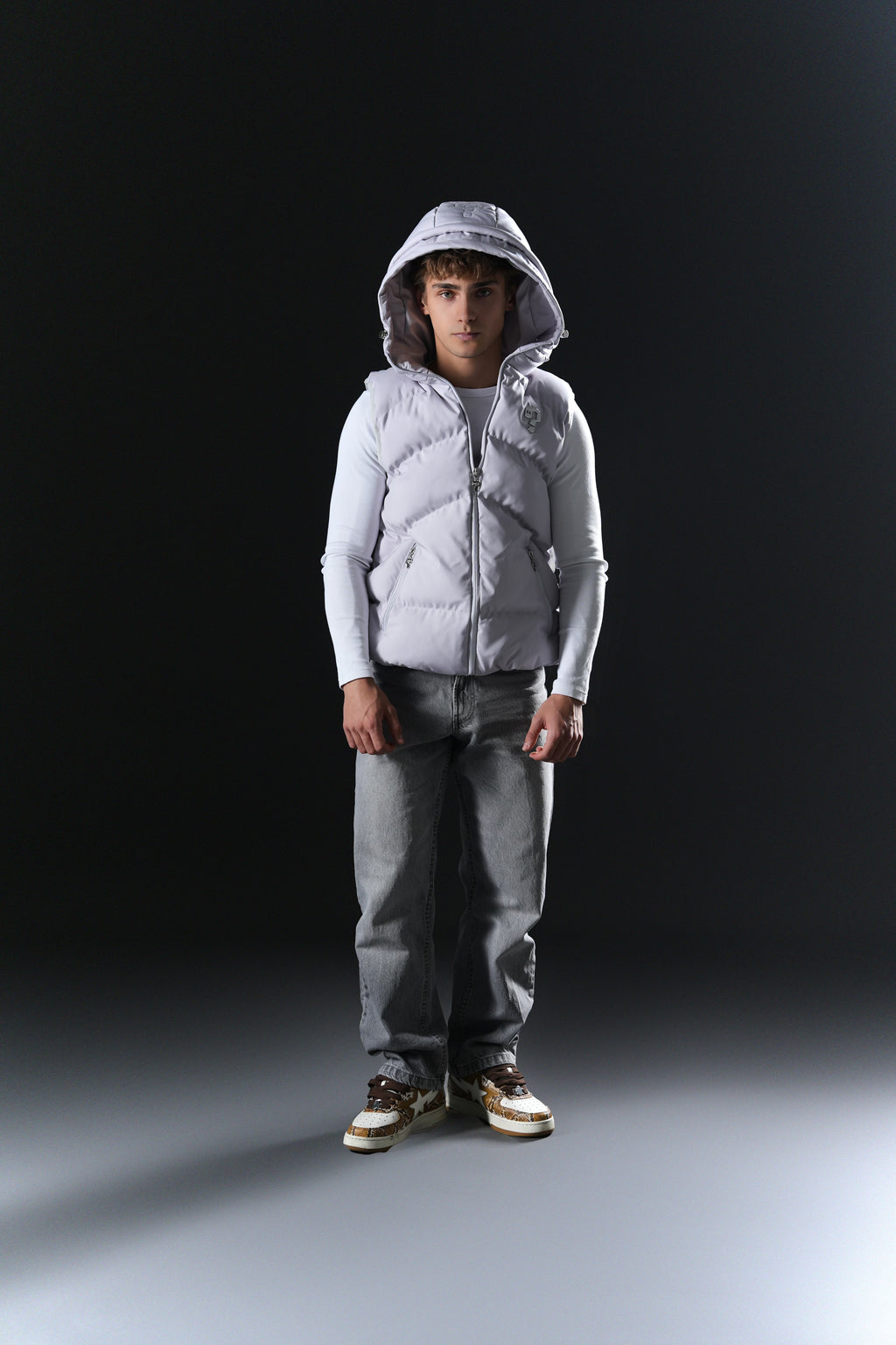 Puffer Vest - Platinum