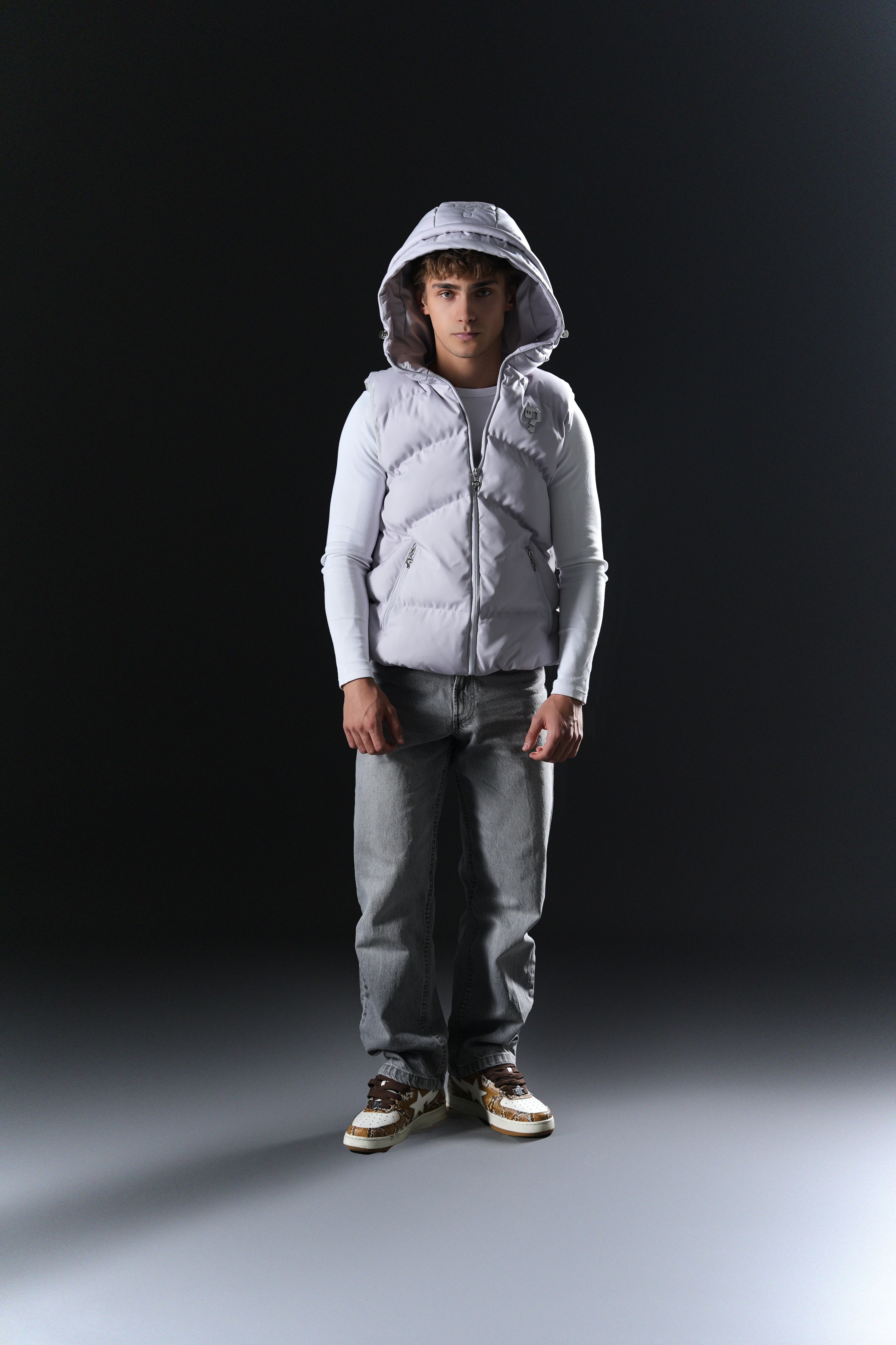 Puffer Vest - Platinum