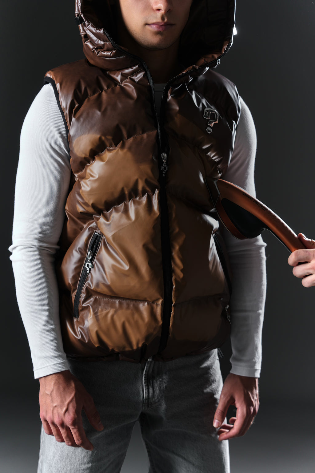 Puffer Vest - Thermochromic Brown