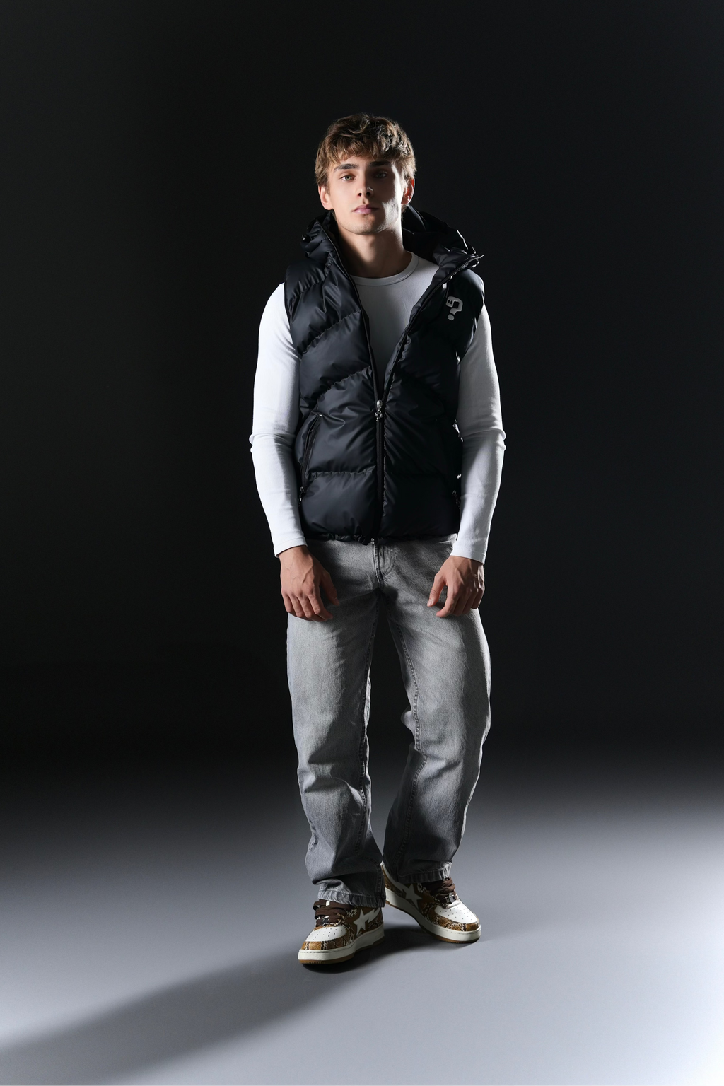 Puffer Vest - Lacquered Black