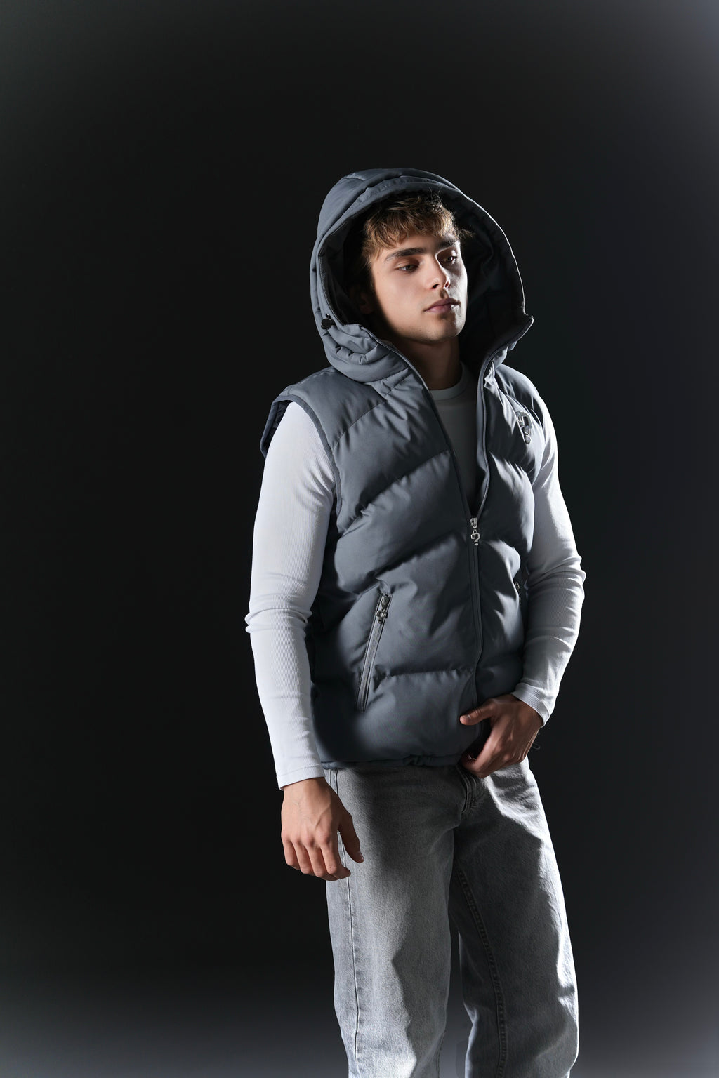 Puffer Vest - Dark Gray