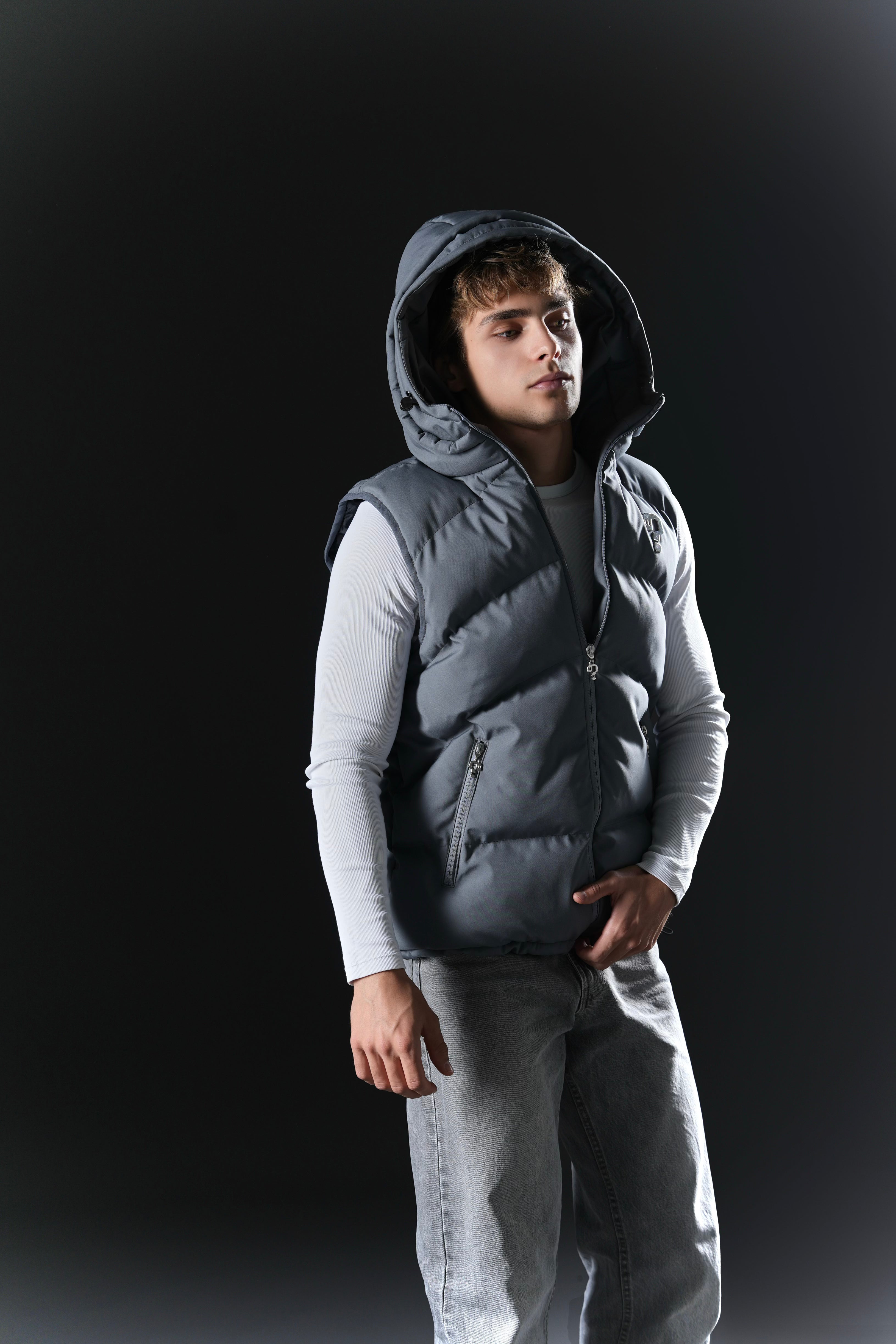 Puffer Vest - Dark Gray