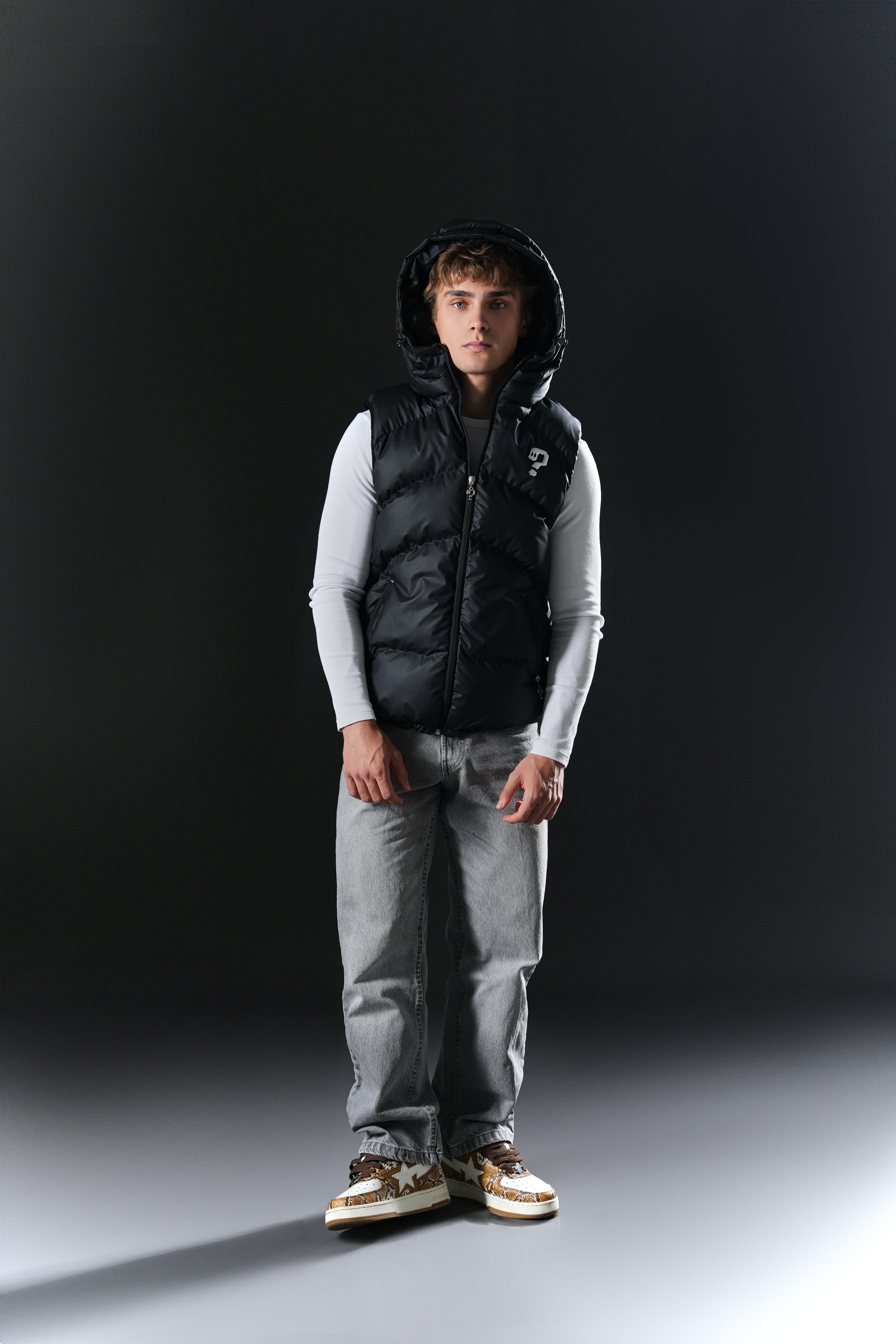 Puffer Vest - Lacquered Black