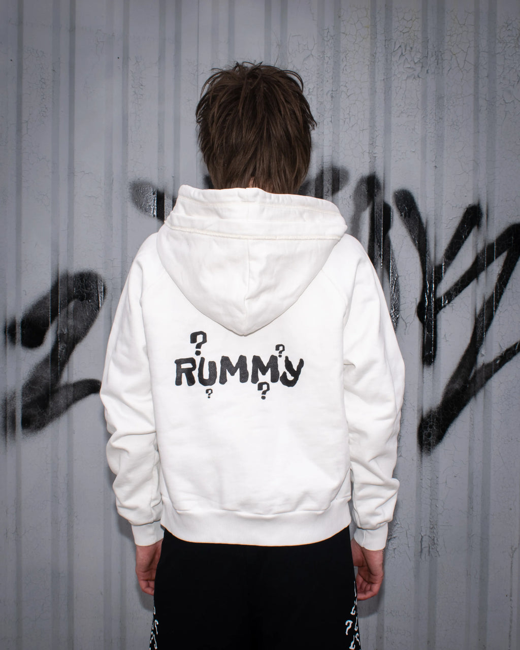 Zip Hoodie - White