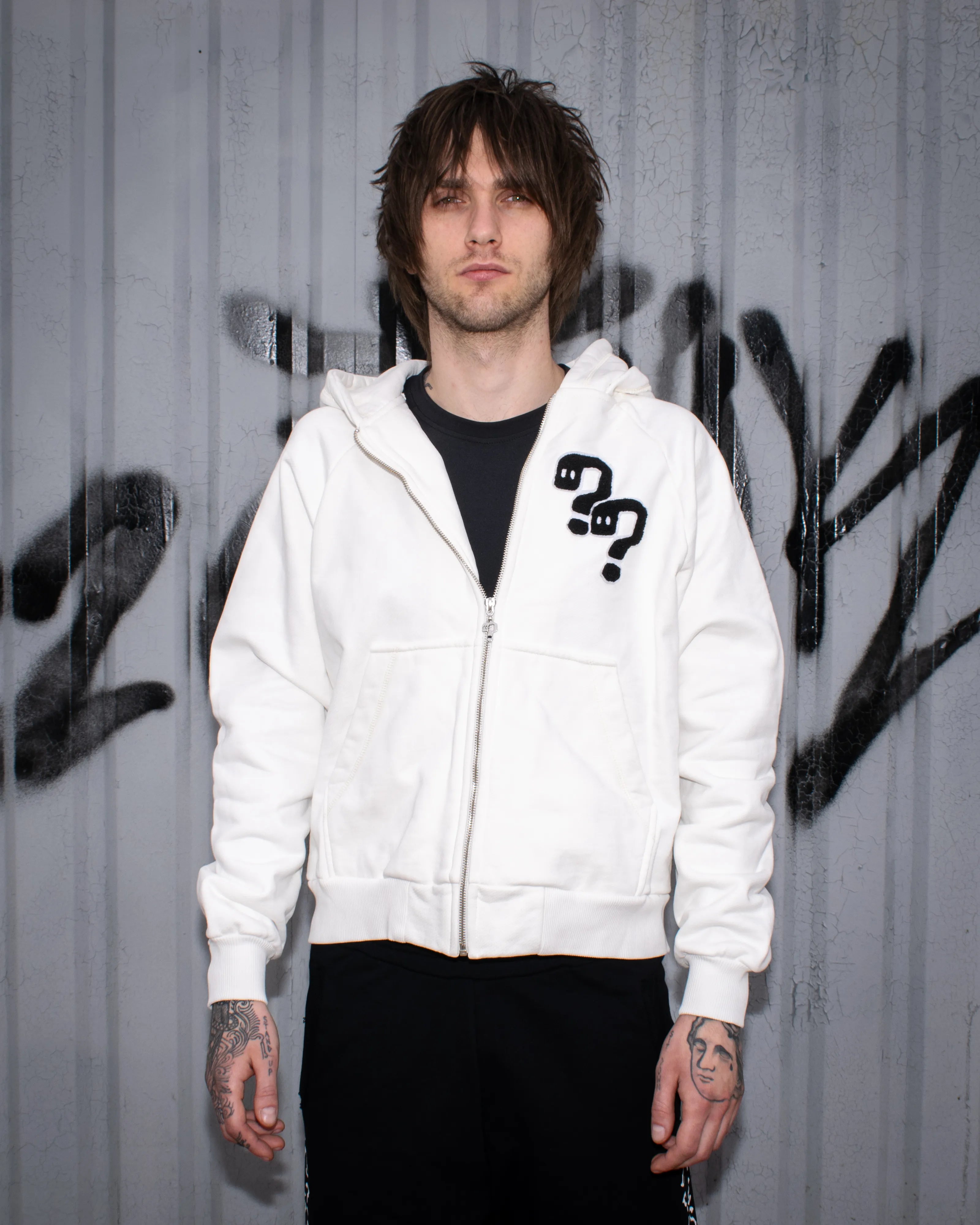 Zip Hoodie - Білий