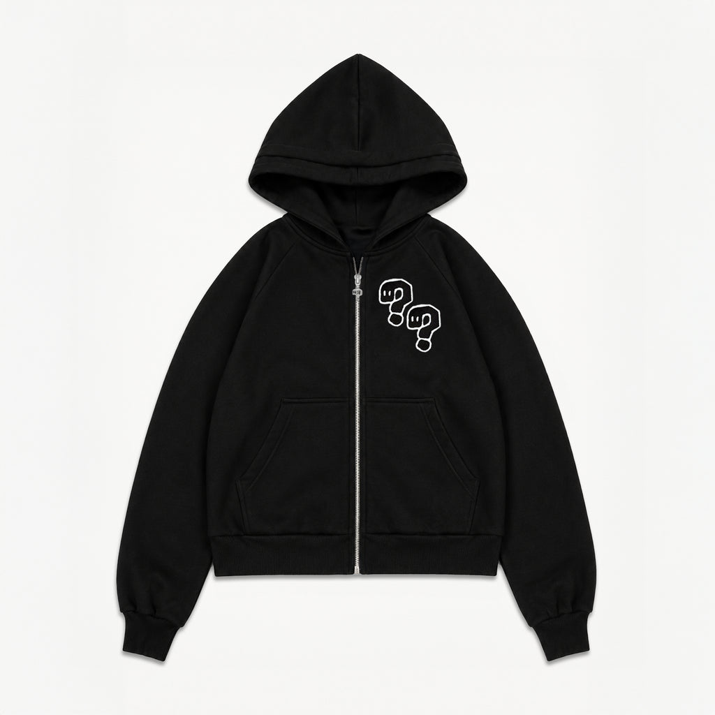 Zip Hoodie - Чорне